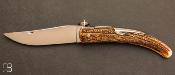 Couteau " Cornillon " 18 cm Bois de cerf par J. Mongin
