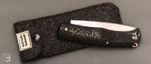     Couteau " Drop " slipjoint  custom par Raphaël Durand - G10 et RWL34