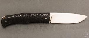     Couteau " Drop " slipjoint  custom par Raphaël Durand - G10 et RWL34