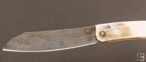 Couteau " Eustache " piémontais par Geoffroy Gautier - Corne