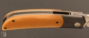   Couteau " Foxy " custom par Maxime Belzunce - Micarta et RWL34