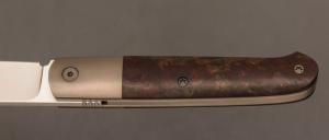 Couteau " Fructis Lag " custom de Stéphane Espi - Micarta WW2 et lame en RWL34