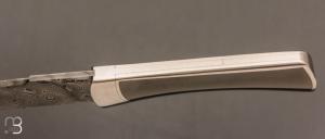  Couteau " Gentleman automatique " custom de Florent Dall'ava - L'atelier Dall'ava - Damas / Zirconium