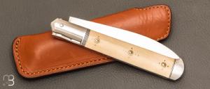    Couteau " Issoire 2 pièces " par Romain Alvarez - RWL34 et ivoire de mammouth