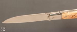    Couteau " Issoire 2 pièces " custom par David Breniere - Ivoire de phacochère et lame en RWL34