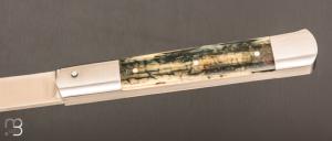  Couteau " Issoire  " par Maxime Surjous  - Ivoire de mammouth et lame en RWL34