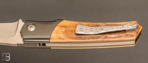    Couteau " Krypto " de Rémi Lavialle - Lame de Feu - Mammouth et RWL34