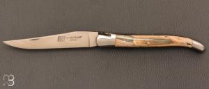   Couteau " Laguiole 12 cm " par Rozelier Fabien- Ty Coutelier - Mammouth et lame en RWL34