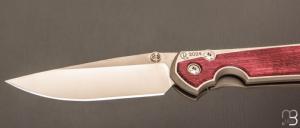 Couteau " Large Sebenza 31 2024 Annual Purple Heart Wood " de Chris Reeve - L31-1742 - RARE