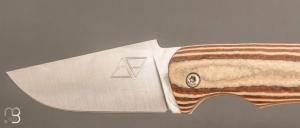 Couteau " Le 05 " par MTBlades Benjamin Thuillier - Paperstone et lame en 14C28