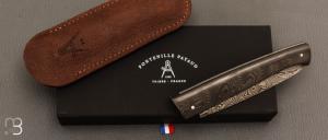   Couteau " Le Lombard Ultra-léger" par Fontenille-Pataud - Fatcarbon® et Damas