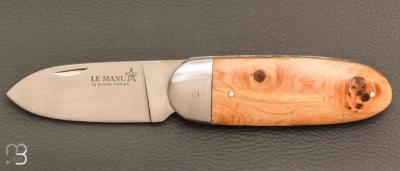 Couteau " Le Manu " par La Bonne Trempe - Genévrier et 14c28