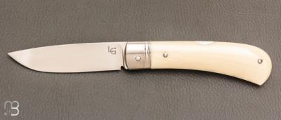    Couteau " Lock Back " custom par Laurent Gaillard - Micarta et 14c28N