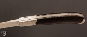 Couteau " Mini-Mix " pliant artisanal de Cyril Kalisz - Gidgee et RWL-34