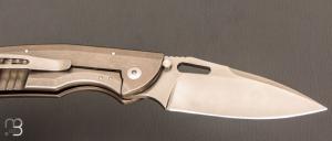   Couteau  "  Officer Titane  " custom par Sacha Thiel