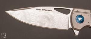 Couteau "  P-51 Damast  " par Böker Plus - 01BO910DAM