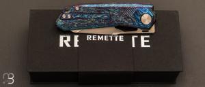    Couteau " Peregrine Falcon RTT1-T " par Remette RT - Titane échauffé et lame en M390