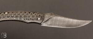  Couteau " Pointix " custom de Florent Dall'ava - L'atelier Dall'ava - Full damas