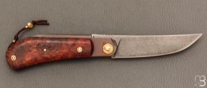  Couteau " Ronin piémontais " par Tony Ruot - Bruyère et C130