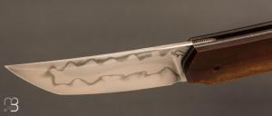   Couteau " Sanjo " par Guy Poggetti - Micarta vintage et C130