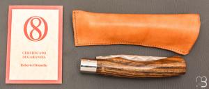  Couteau " Sgrigua " par Roberto Ottonello - Bocote et Damas