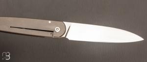  Couteau " Slim " custom par Philippe Jourget - Titane et RWL34