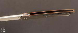  Couteau " Slim " custom par Philippe Jourget - Titane et RWL34