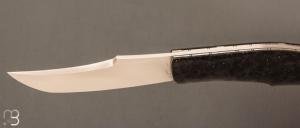    Couteau " Spicy " pliant de Cyril Kalisz - Amboine noire et RWL34