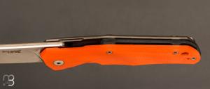 Couteau de poche TRE G10 Orange/Titanium par Lionsteel - TRE.GOR