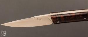  Couteau " Tendos  " custom par Frédéric Augé - Bois de fer et RWL-34