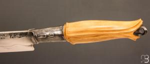    Couteau " The Slicer "  fixe par Roman Stoklasa - W2 et buis