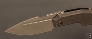  Couteau « Elementak Frame-lock » par Thomas Gony GTKnives - Titane et RWL-34