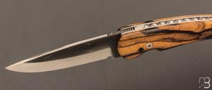   Couteau " Trident " liner-lock  par CITADEL - Ébène Royal et N690Co Böhler