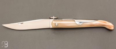    Couteau  " Yatagan 16 cm " Corne blonde par J. Mongin
