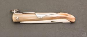    Couteau  " Yatagan 16 cm " Corne blonde par J. Mongin