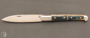 Couteau " Yssingeaux" par Romain Alvarez - RWL34 et ivoire de mammouth