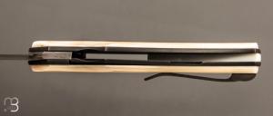 Couteau " liner lock " custom de David Lespect - Phacochère et C105