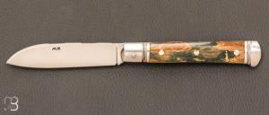  Couteau " Issoire "  de Robert Beillonnet - ivoire de mammouth et RWL-34