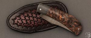   Couteau " Pilon "  custom de Anthony Brochier - Fatcarbon et lame San-Maï