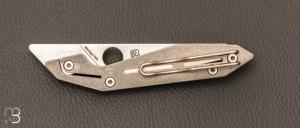   Couteau de poche Spyderco NAND C270TIP - Titane / Böhler M398 - Paul Alexander design