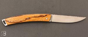    Couteau Le Thiers® Nature S N°088/100 par Fontenille-Pataud - Bois de serpent et lame en 14C28n