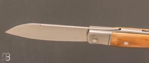 Couteau " Bohémien " par Tony Ruot - Ivoire de mammouth et lame en RWL34