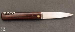   Couteau " 2 pièces " de poche par Jean-Marc Arnaud - Bois de fer