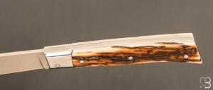   Couteau " Alpin " par Erwan Pincemin - Ivoire de mammouth et lame en N690