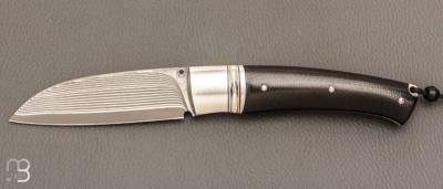   Couteau " Bec "  custom par Raphaël Durand - Suminagashi SGPS et G10