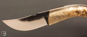Couteau " Berger à cran plat " pliant par José Viale - Corne de bélier