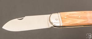 Couteau  " Bouledogue  " par Mathieu Herrero - Ivoire de mammouth et 14c28