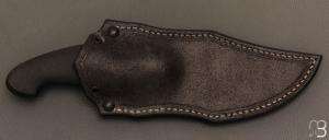   Couteau " CROM " custom Semi intégral fixe de Samuel Lurquin - G10