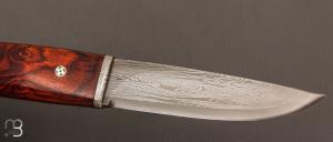    Couteau Droit de Jean Paul Sire - Cocobolo et lame damas