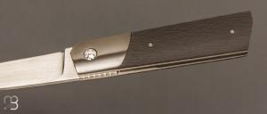   Couteau " Gentleman  " custom de Stéphane Sagric - Fatcarbon® Sidecut et lame en RWL34